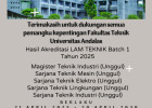 Akreditasi Batch 1 LAM Teknik: 5 Prodi FT Unand meraih Akreditasi Unggul